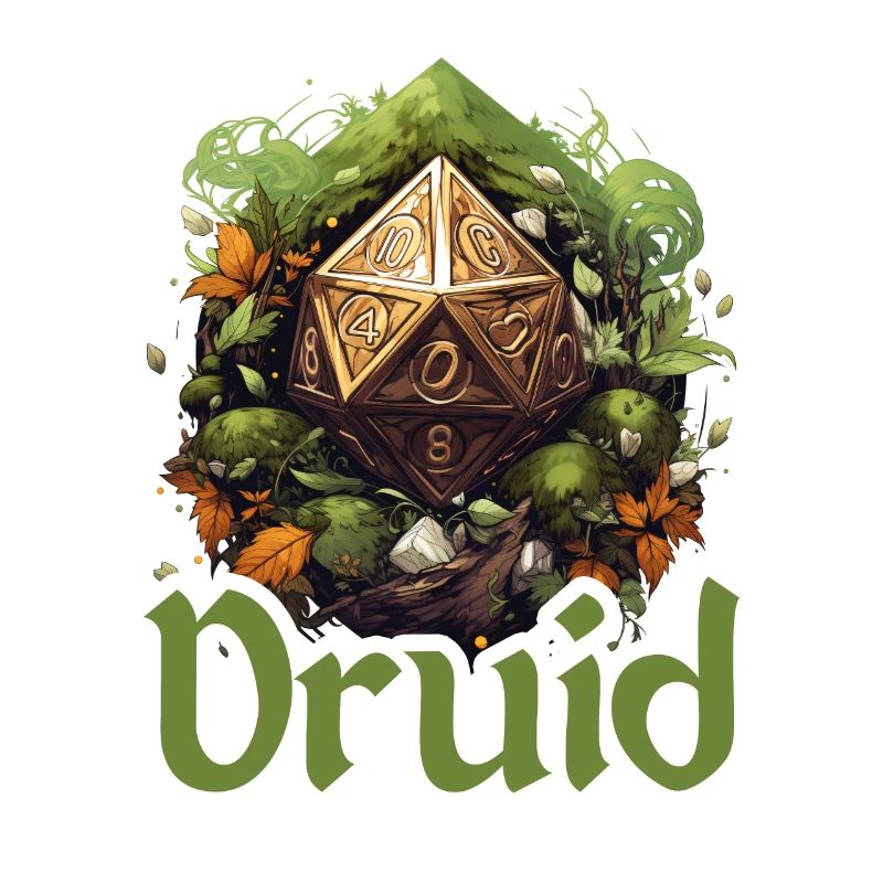 Druide mit W20 – Fantasy RPG Design