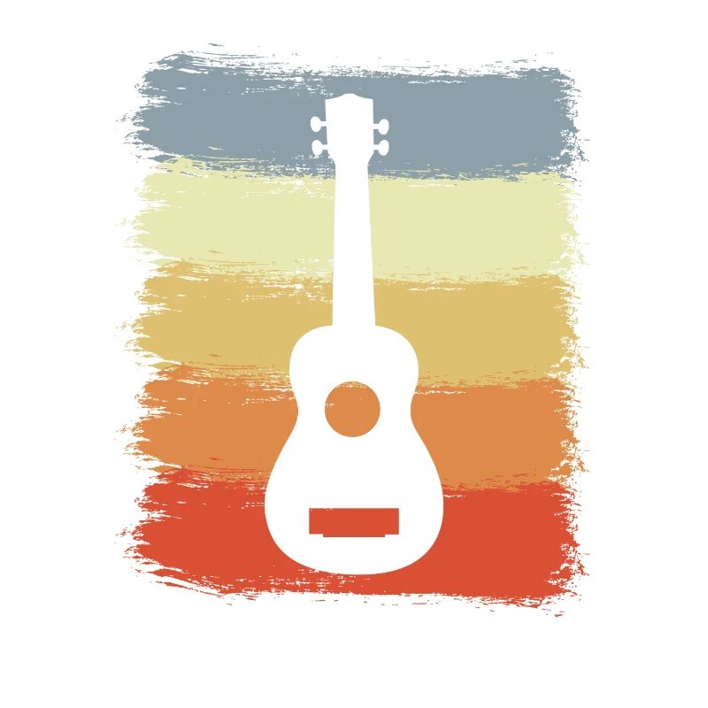 Vintage Ukulele Drawing