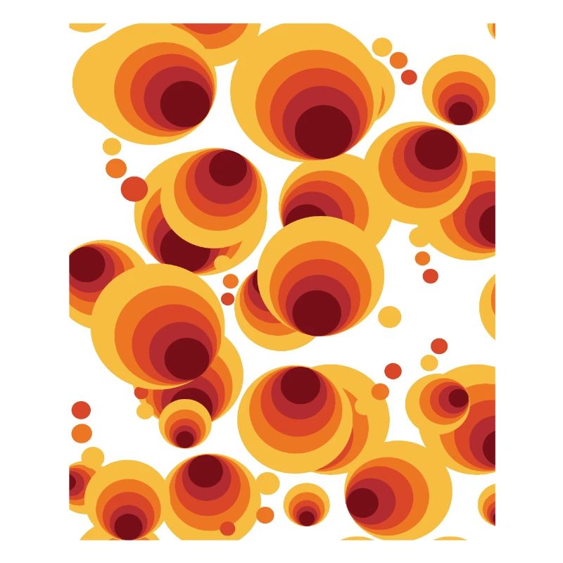 Abstract Polka Dots Circle Pattern