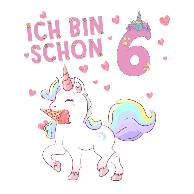 ich bin schon 6 Einhorn