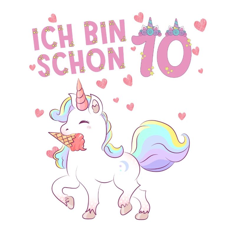 ich bin schon 10 Einhorn
