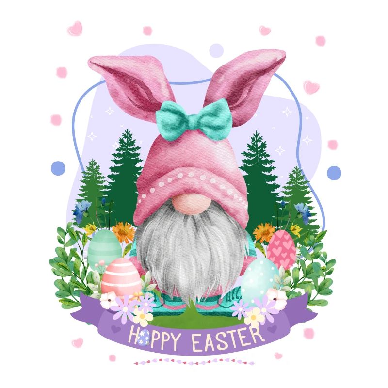 Hoppy Gnome Easter - Easter Gift Idea