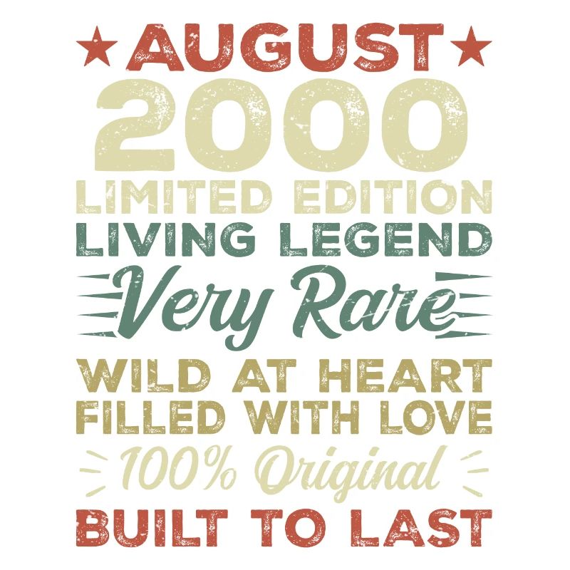 Août 2000 - Idée cadeau pour août 2000 - 2000
