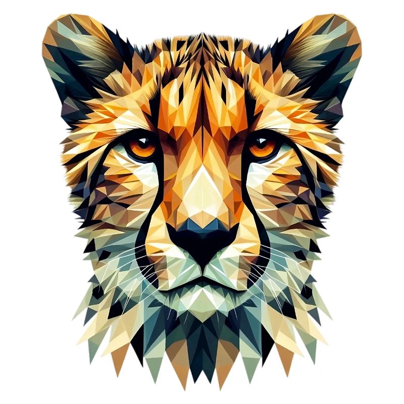 Guépard polygonal