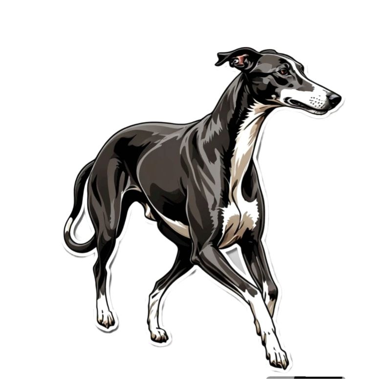 Windhund Silhouette Elegante Kontur