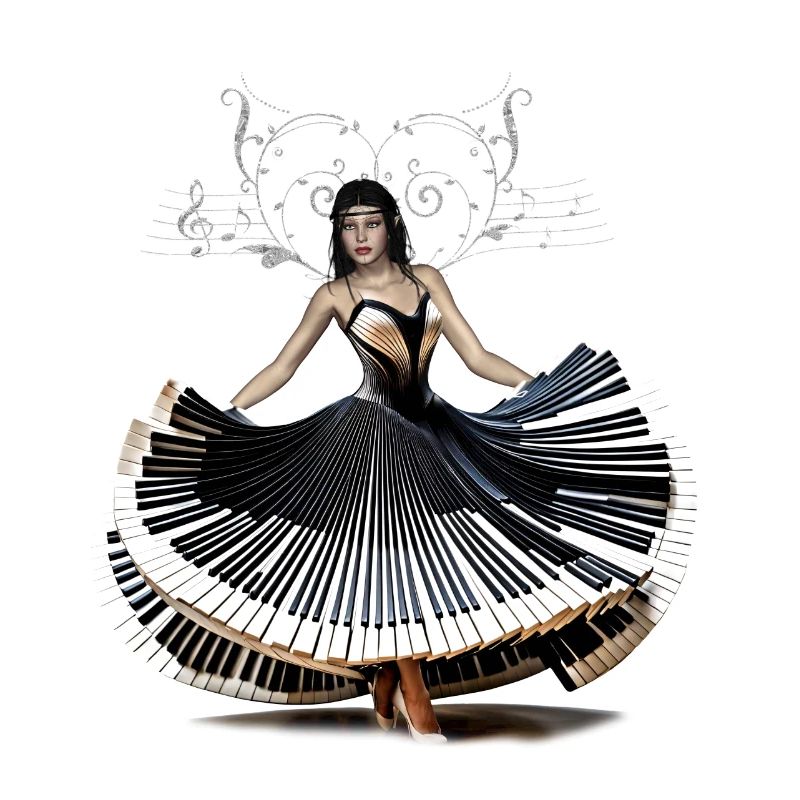Woman dancing elegantly