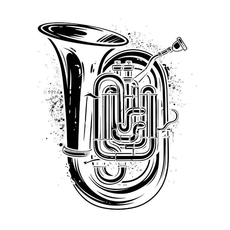 Tuba Drawing