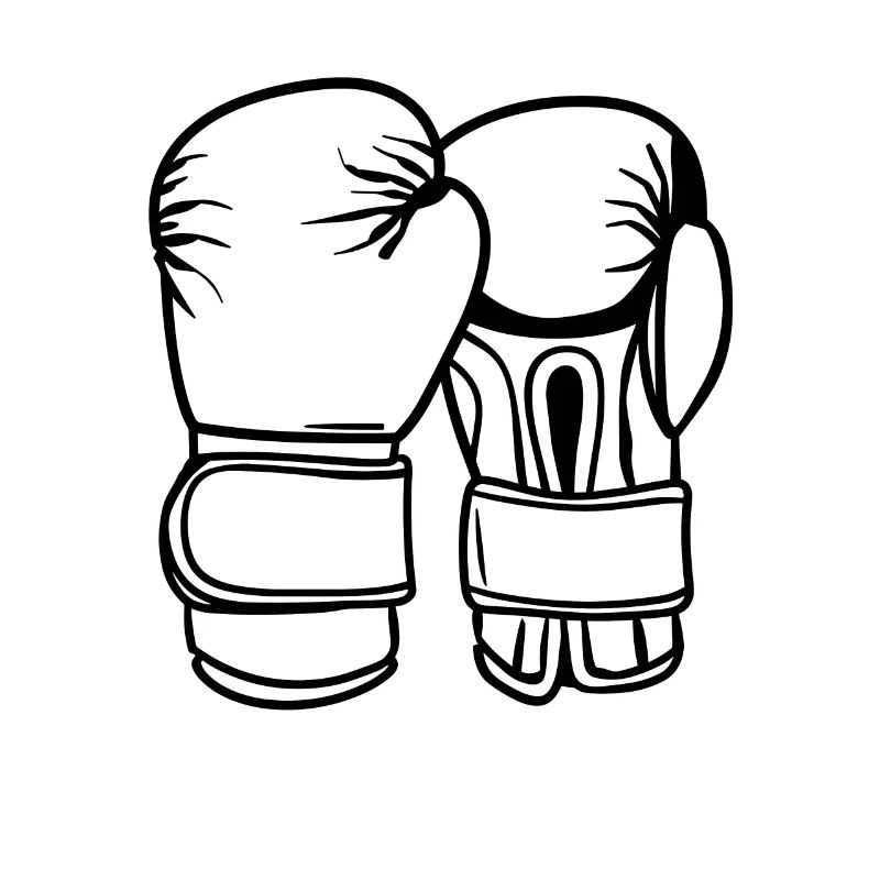 Dessin de gants de boxe