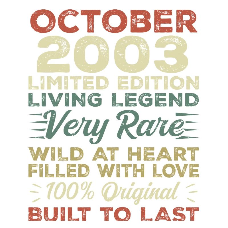2003 Octobre 2003 Anniversaire Octobre 2003 Original