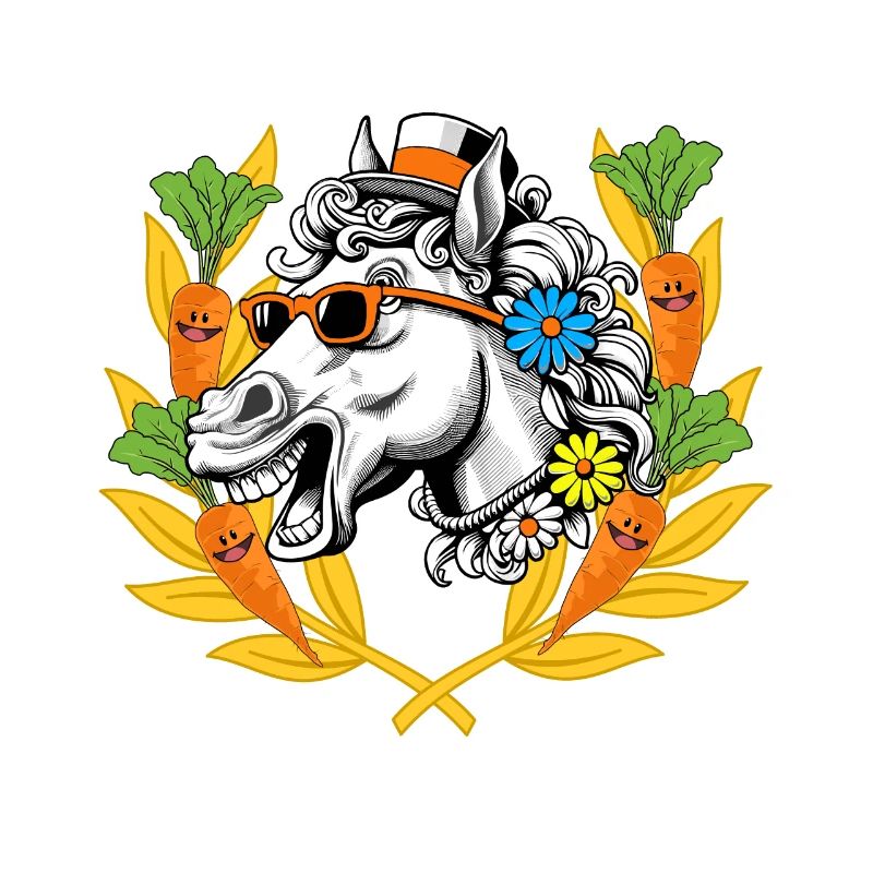 Pferd Pferdekopf Pferde Sieger Siegen Lorbeerkranz
