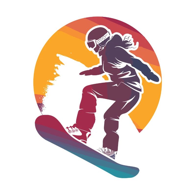 Snowboarding Mädchen