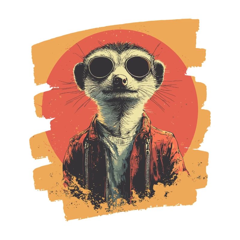 Erdmännchen Retro