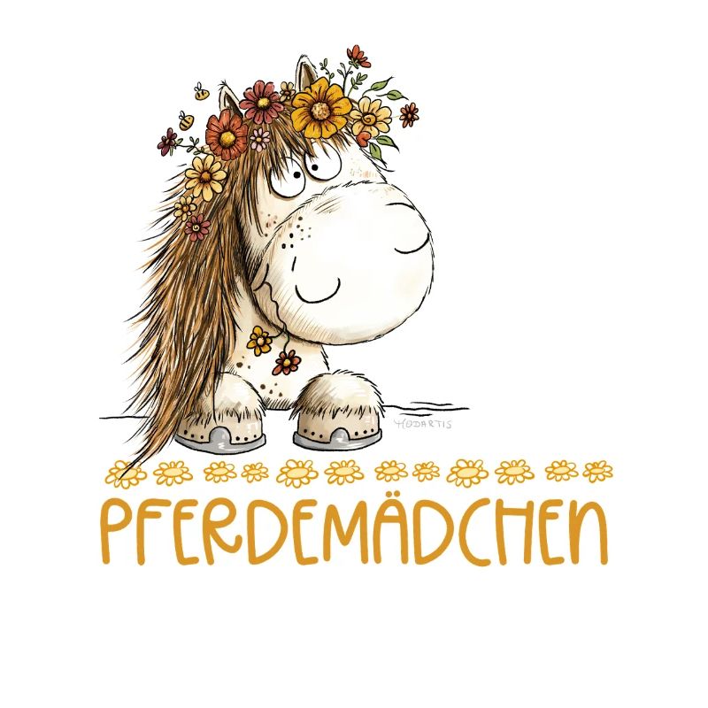 Pferdemädchen Spruch Mit Süßem Pferd