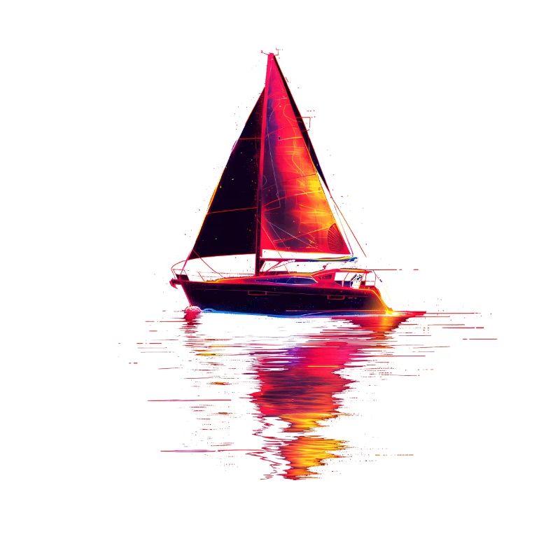 Sailing ship Retrowave
