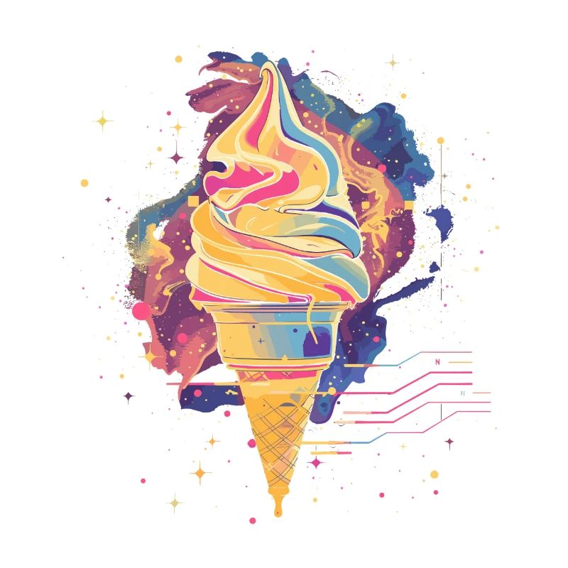 Crème glacée Vaporwave