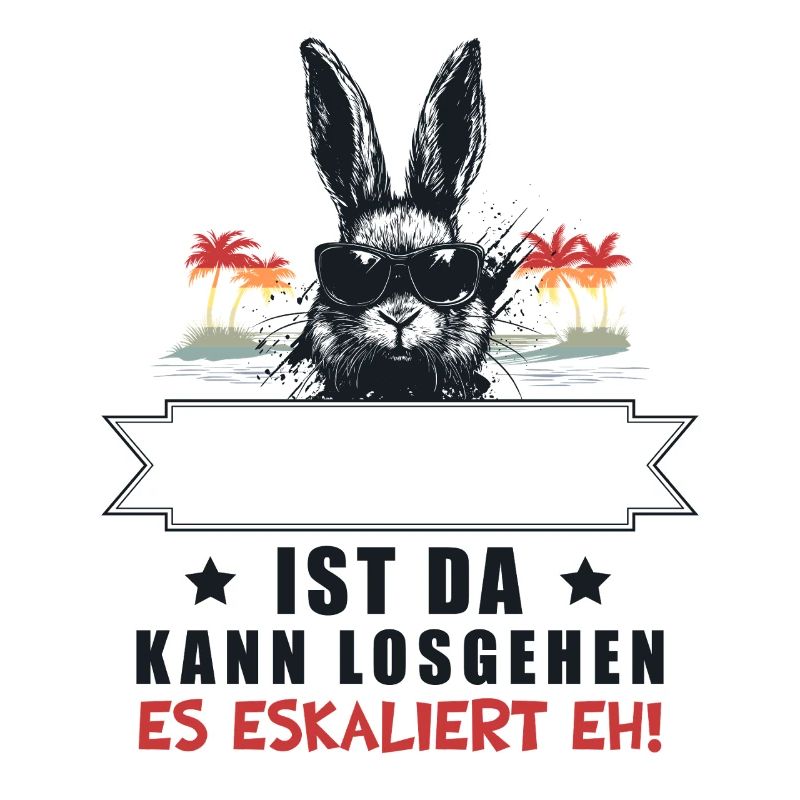 It's escalating anyway! Bunny Retro Personalizable Name