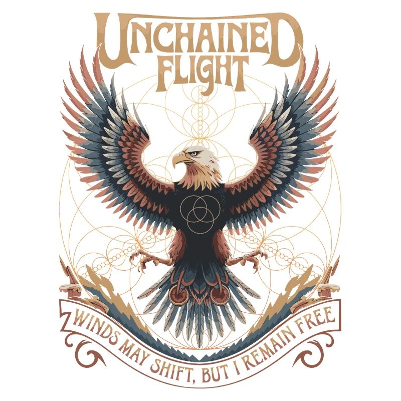 Unchained Flight - Eagle & Sacred Geometry
