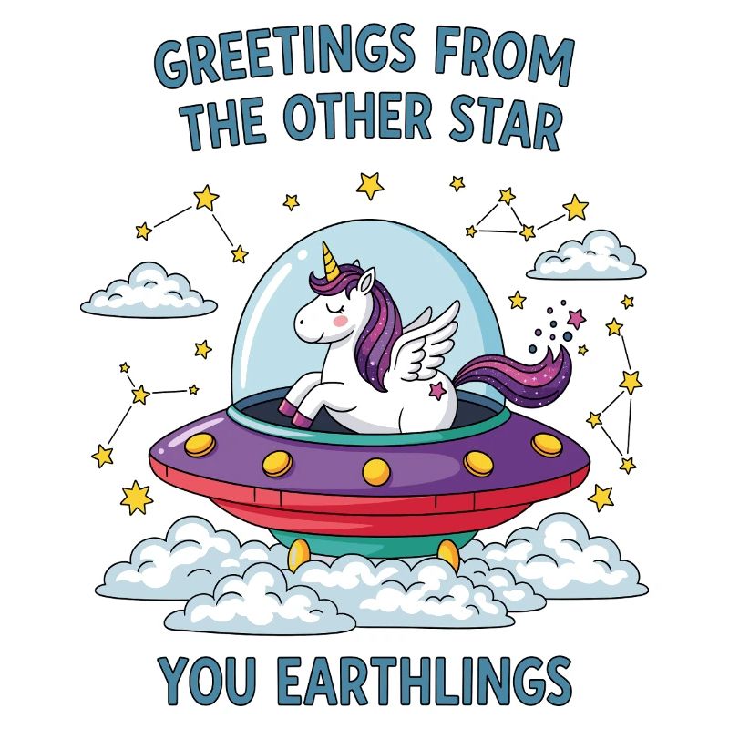 Licorne vue de l’espace