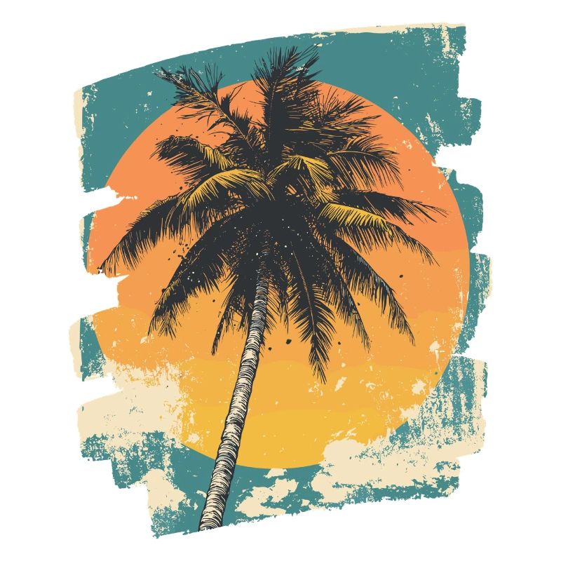 Palm Tree Sunset Summer Sun