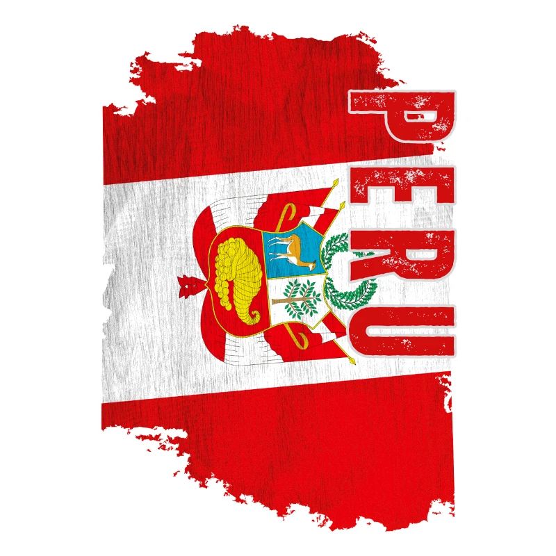 Vertical Peruvian flag, Peruvian pride