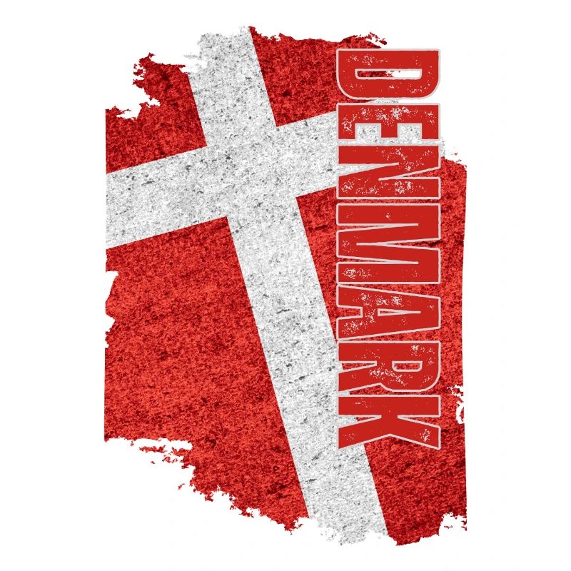 Vertical Denmark Flag, I Love Denmark