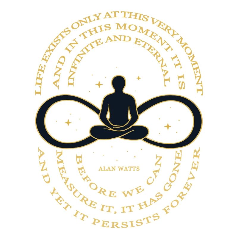 Alan Watts Time Infinity Tee