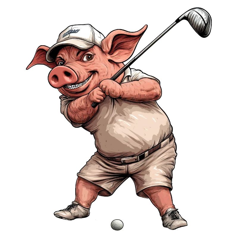 Cochon de golf