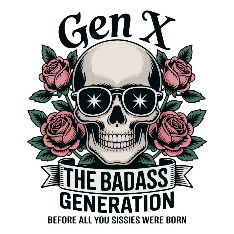 Gen X Badass Generation Before Born Pun