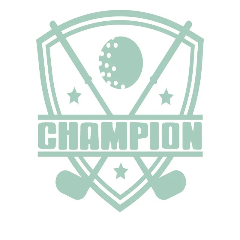 Badge de champion de golf pour les rois du swing compétitif