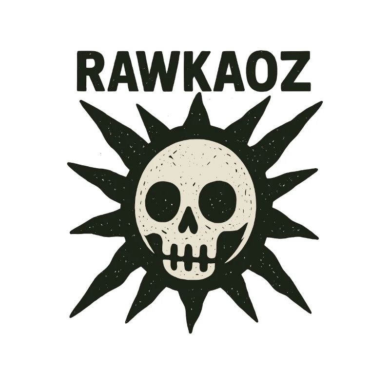Rawkaoz Skull Sun Logo