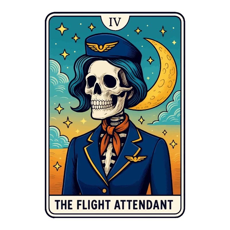 Skull Pilotin Tarot Design