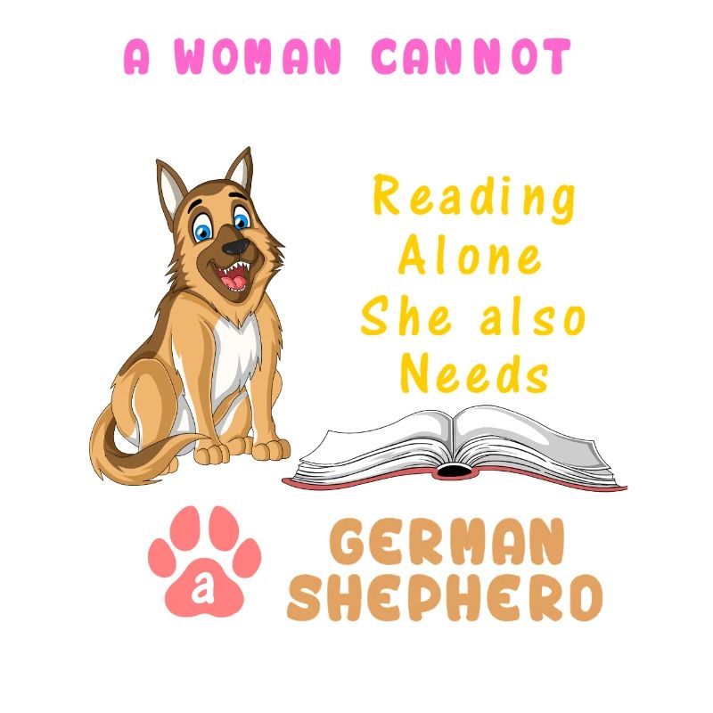 Book Lover German Shepherd