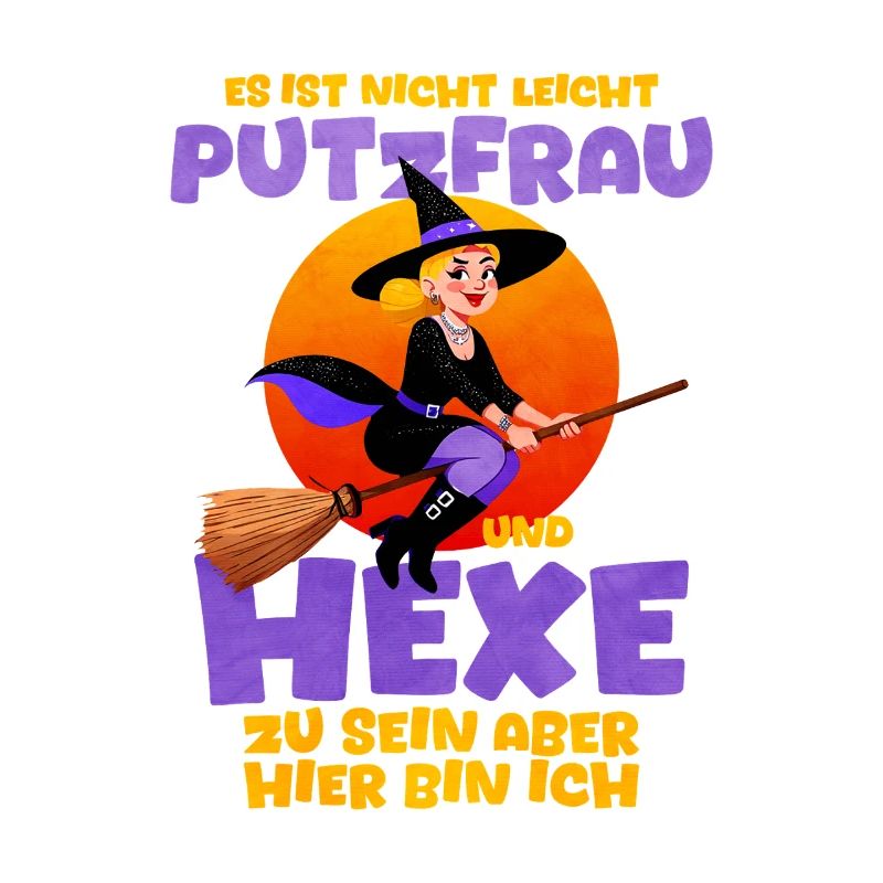 Witch with pun for Halloween cleaner