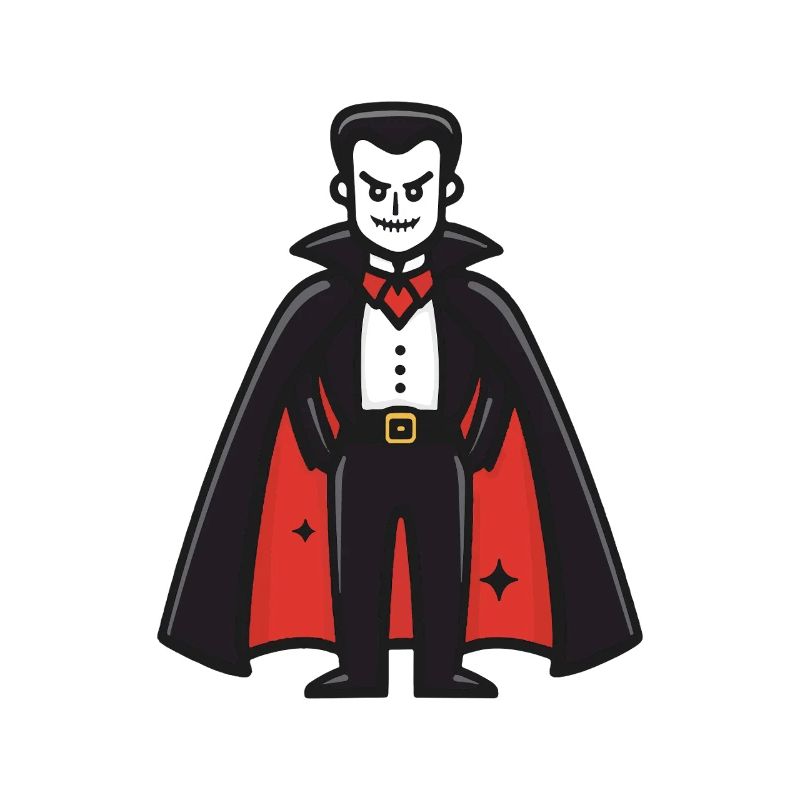 Vampire Halloween Comic Funny