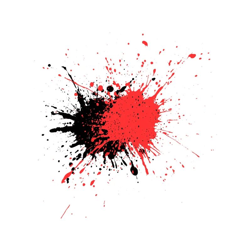 Conception astucieuse de la douleur de couleur rouge