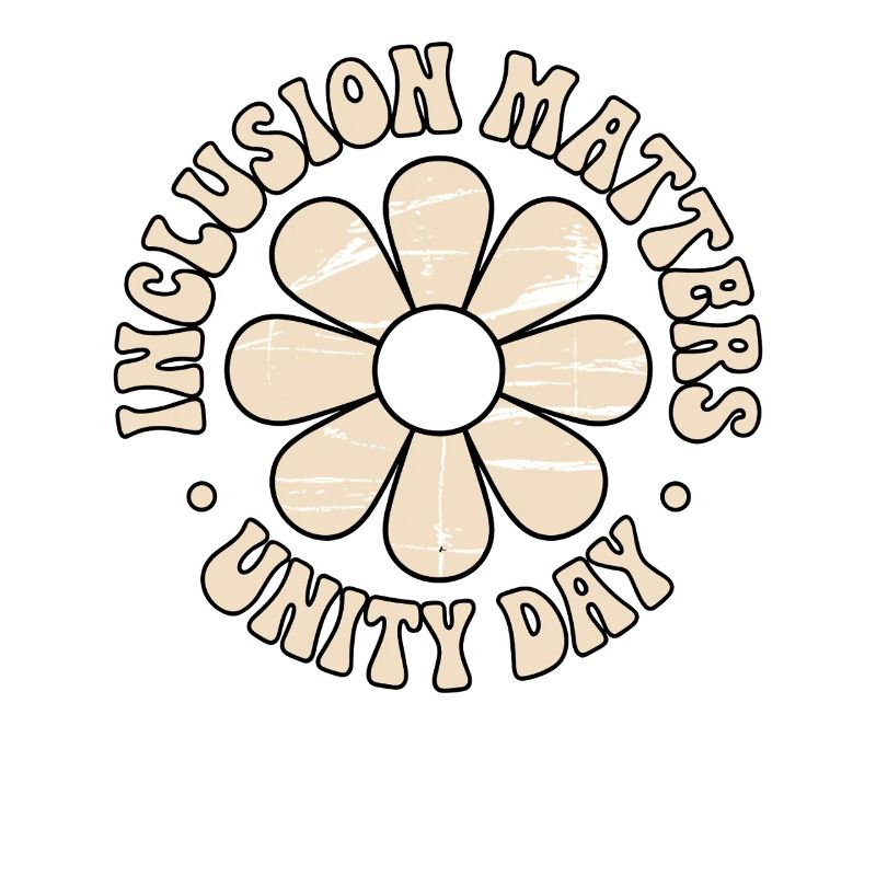 Message d’inclusion Fleurs rétro