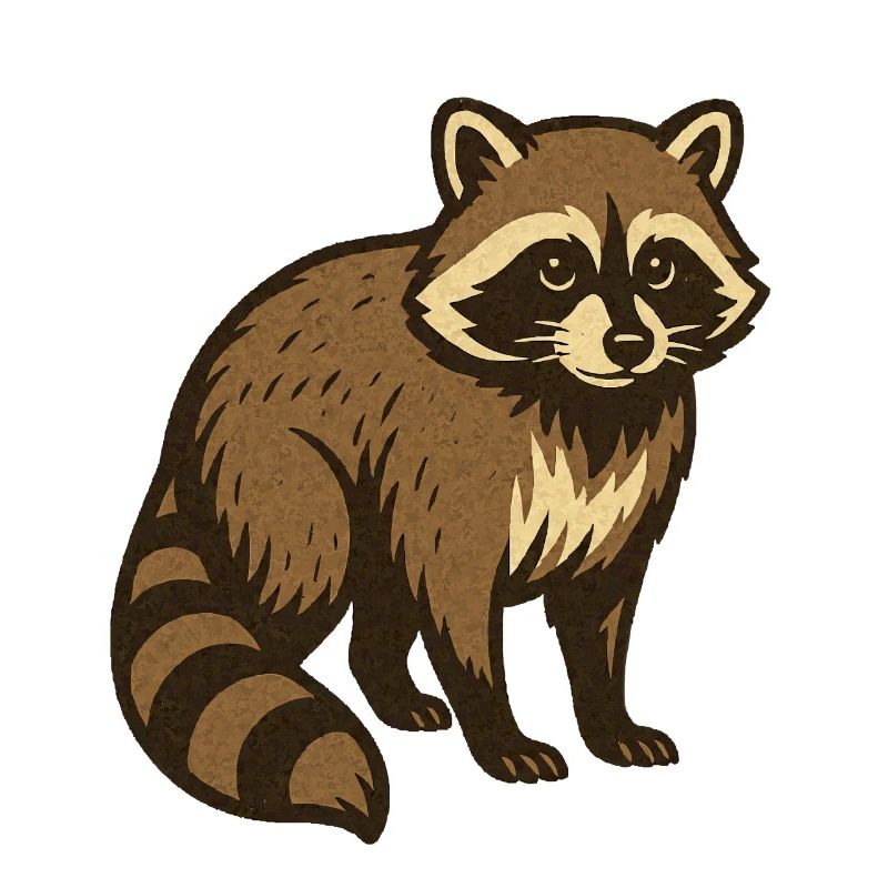 Dessin de raton laveur