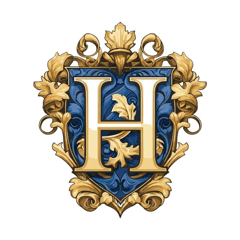 H Letter Name Crown