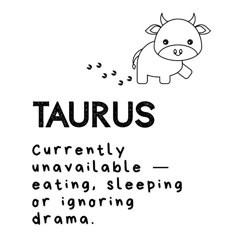 Dessin animé mignon du Taureau - Mode sieste activé
