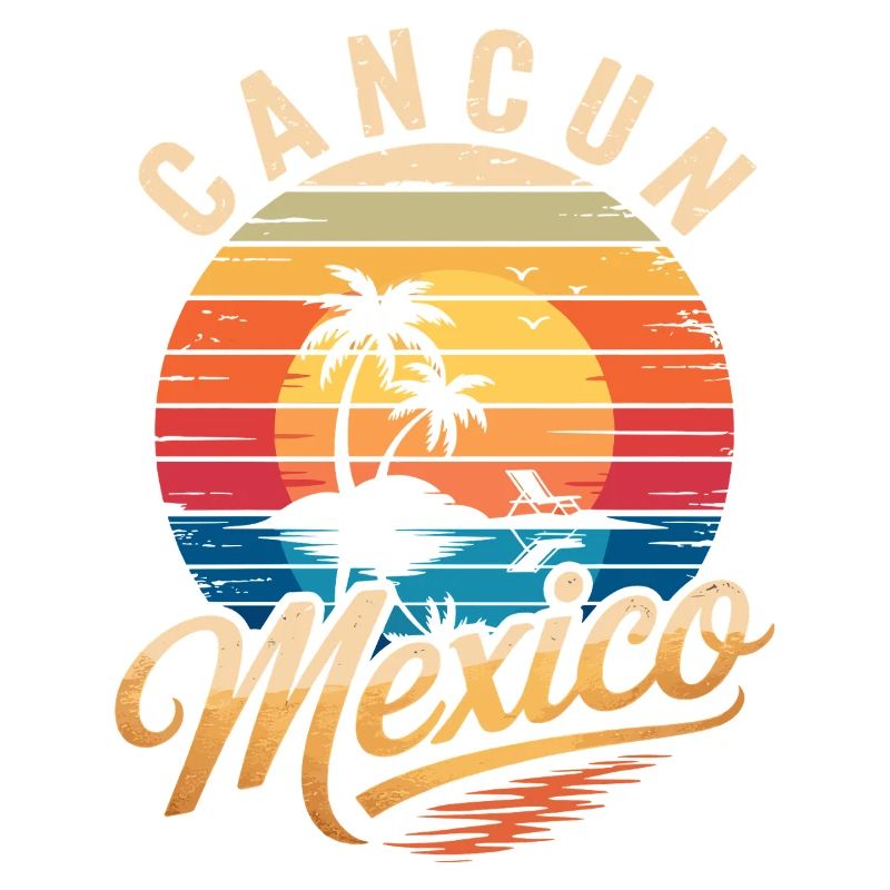 Cancun Retro Beach Sun
