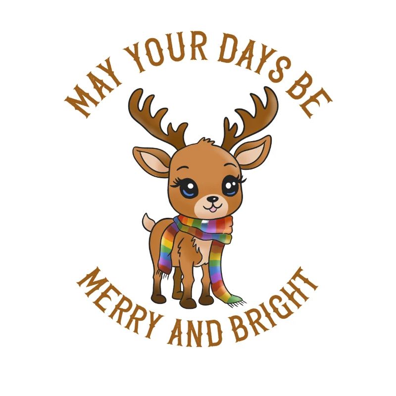 Que vos journées soient joyeuses !  Bébé renne Noël