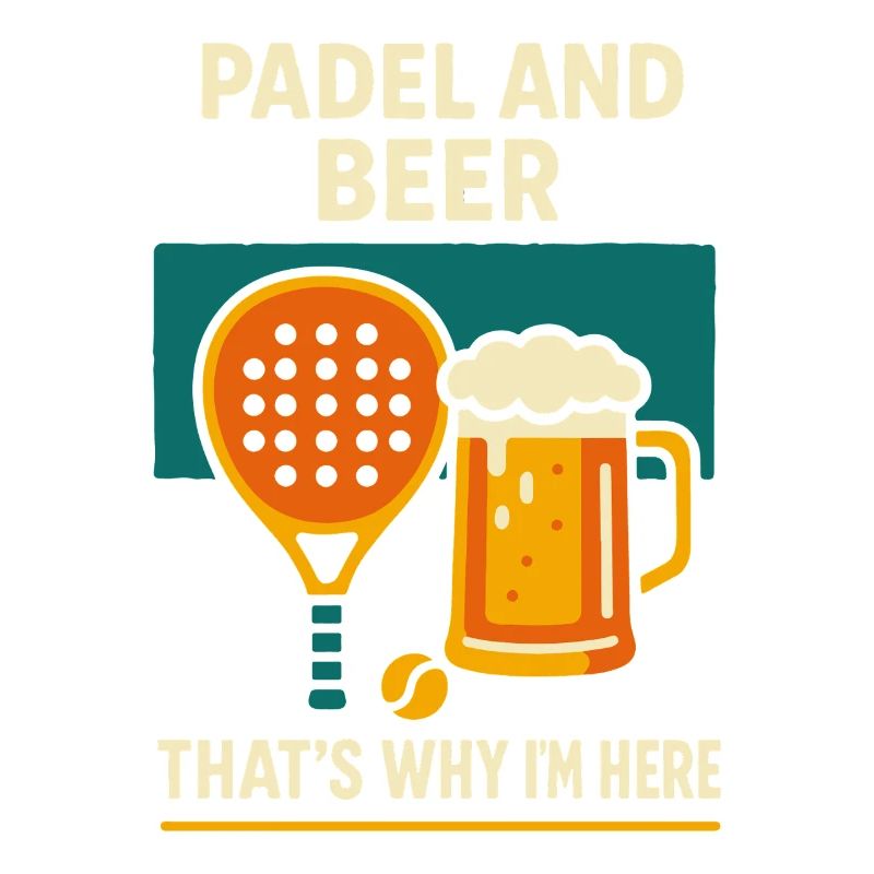 Padel And Beer That's Why I'm Here Fun