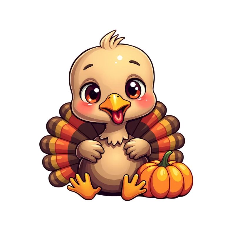Bébé dinde de Thanksgiving