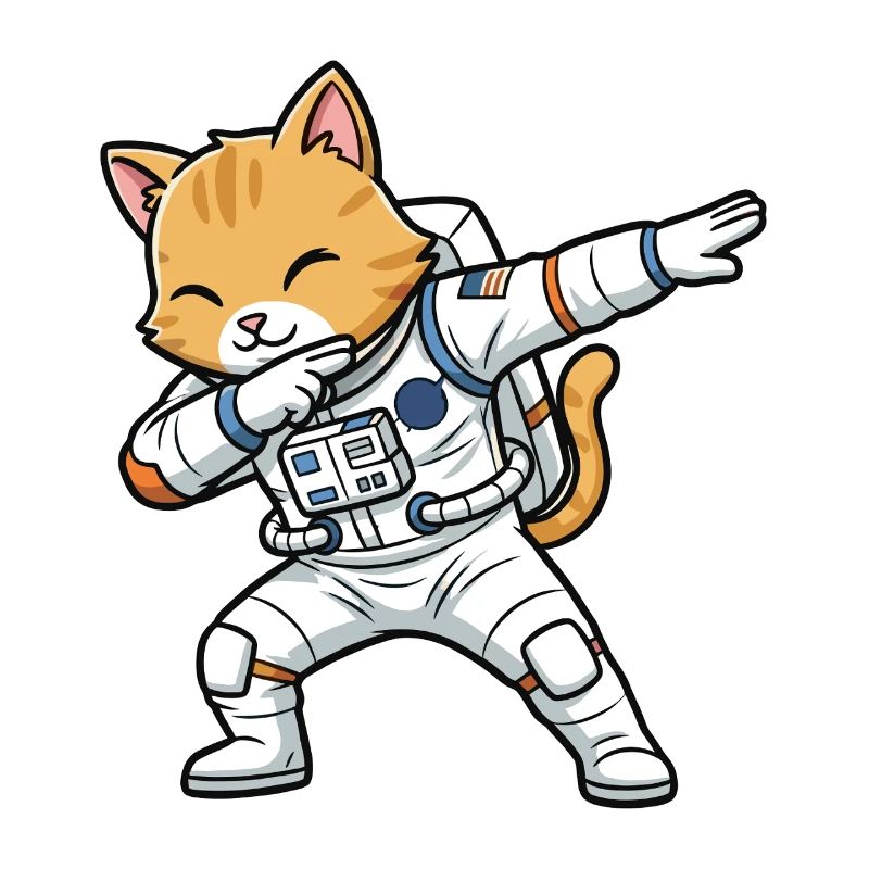 Astronaut Cats Dab