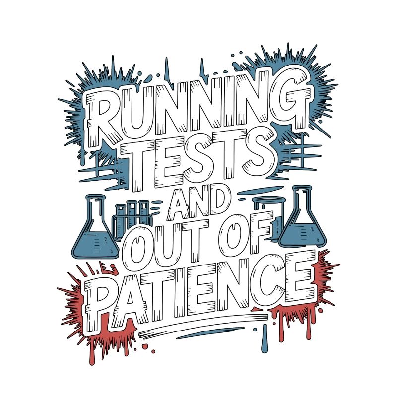 Lab Technician Running Tests And Laboratory Work