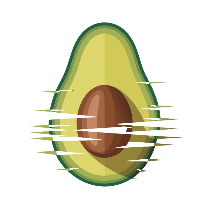 Graphique Avocado Glitch
