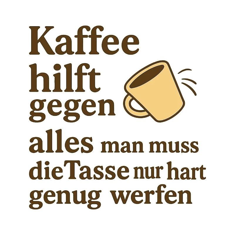 Coffee helps against everything – joke