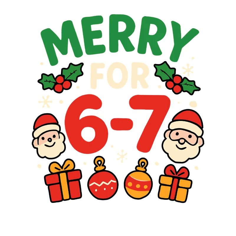 Joyeux pour 6-7 Fun 67 Numéro 67 Noël Sec