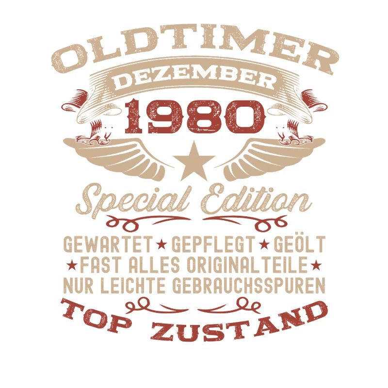45. Geburtstag Geschenk Oldtimer Dezember 1980