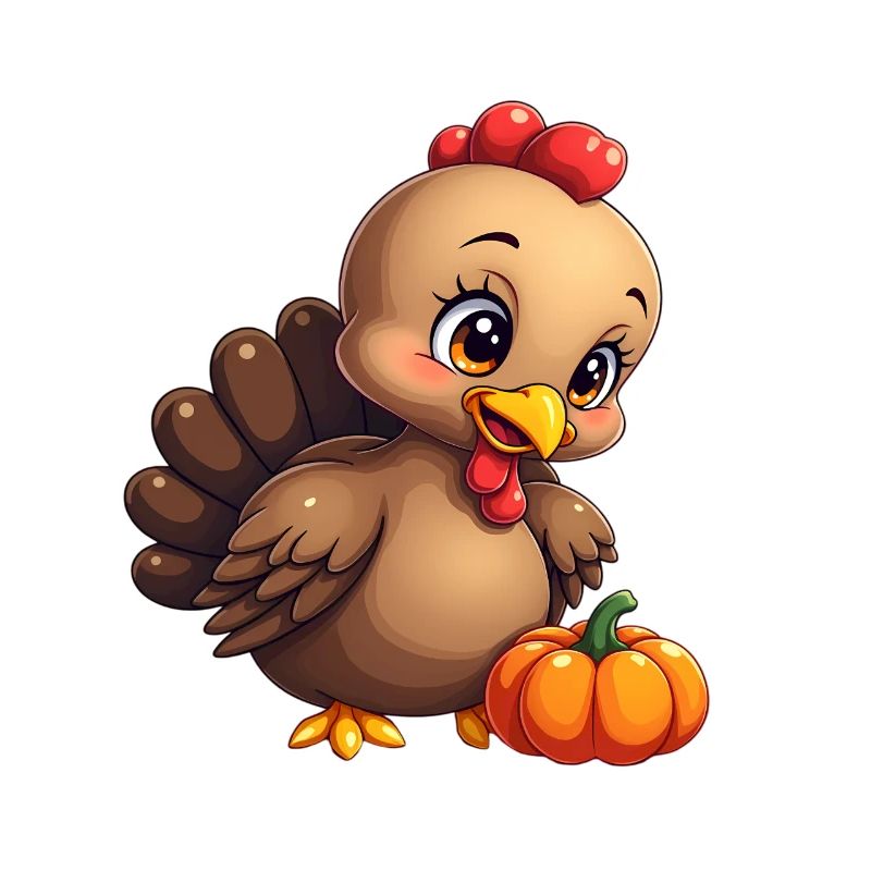 Bébé dinde de Thanksgiving